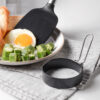 Creative thickened stainless steel non stick coating circular egg fryer hamburger patty mold - Afbeelding 8