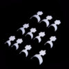 French Porcelain White manicure with crescent - Afbeelding 3