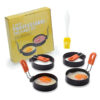 Creative thickened stainless steel non stick coating circular egg fryer hamburger patty mold - Afbeelding 9