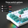 RK ROYAL KLUDGE RK71 Tri-mode Mechanical Keyboard 2.4G Wireless Bluetooth RGB Backlit Hot-swappable Gamer Keyboard PBT keycaps - Afbeelding 5