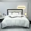 Simple Style Bedding Sets постельное белье Washed Brushed Duvet Cover with Pillowcase Luxury Bedsheets Set Queen/King Size Bed - Afbeelding 4