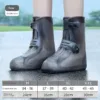 Waterproof Shoe Cover Silicone High Top Rain Boots Cover Non-slip Shoes Protector Outdoor Reusable Thickened Footwear WaterShoes - Afbeelding 6