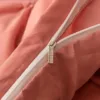 Crafts 3D Pinch Pleated Duvet Cover Set Queen Size Solid Single Double Bedding Set King Soft Durable Quilt Cover and Pillow Case - Afbeelding 2