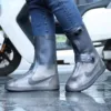 Waterproof Shoe Cover Silicone High Top Rain Boots Cover Non-slip Shoes Protector Outdoor Reusable Thickened Footwear WaterShoes - Afbeelding 3