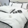 Simple Style Bedding Sets постельное белье Washed Brushed Duvet Cover with Pillowcase Luxury Bedsheets Set Queen/King Size Bed - Afbeelding 2