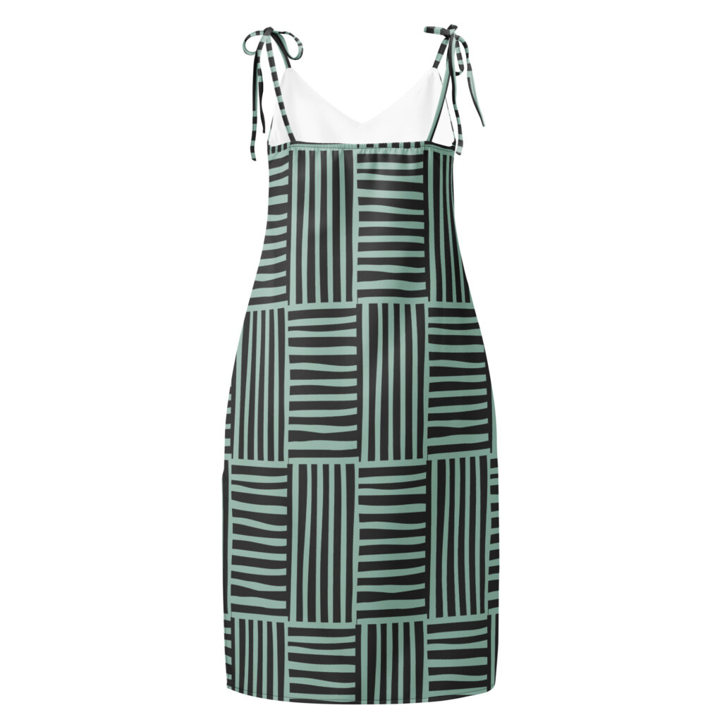 Tie-strap midi dress